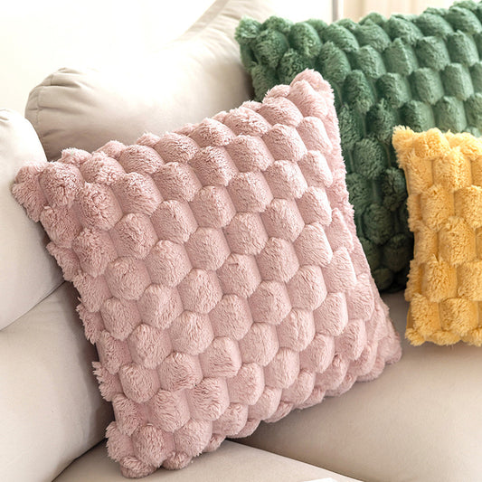 Plush Pillowcase Solid Color Back Of Turtle Velvet Sofa Pillow Cases