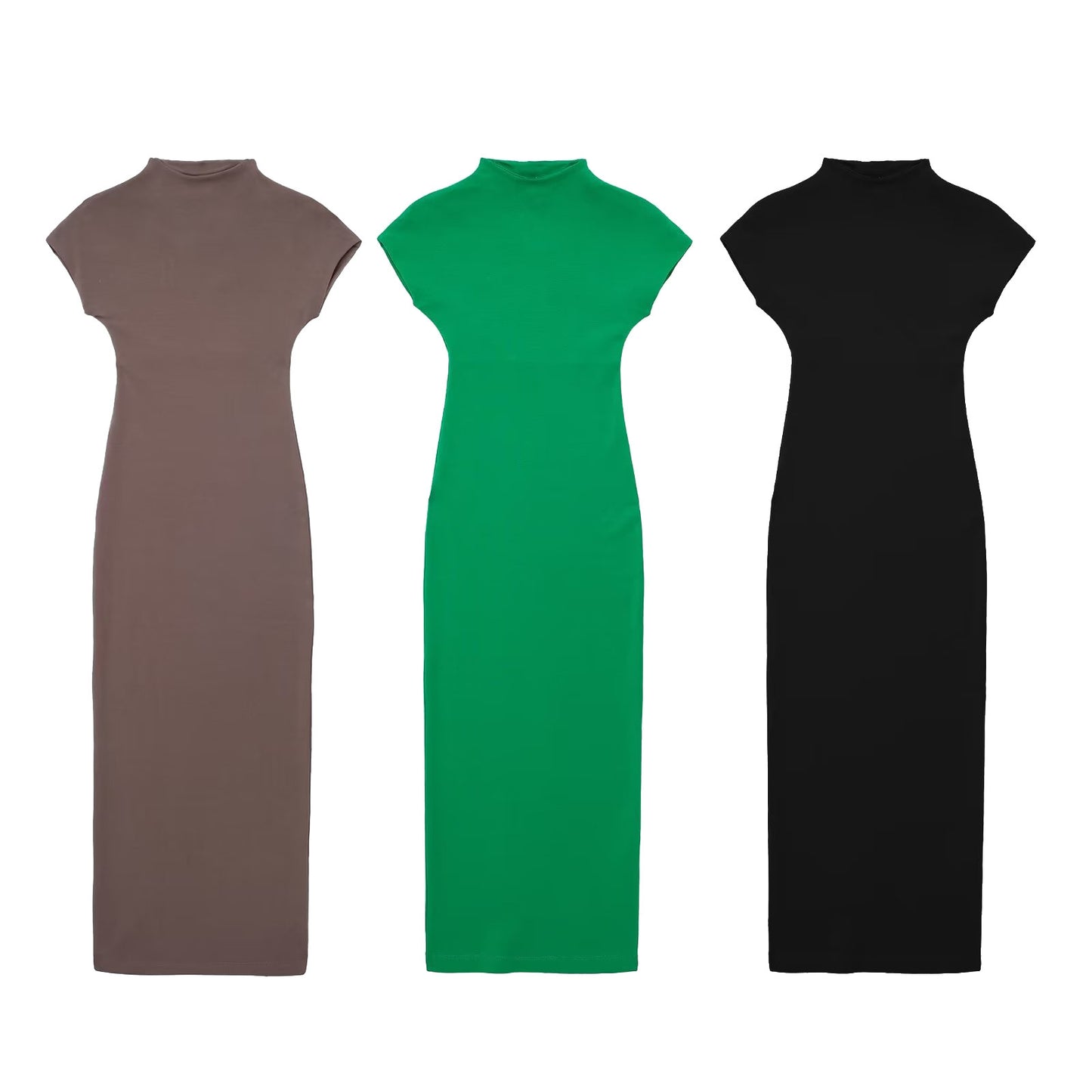 French Waist Slimming Cotton Midi Skirt Dress