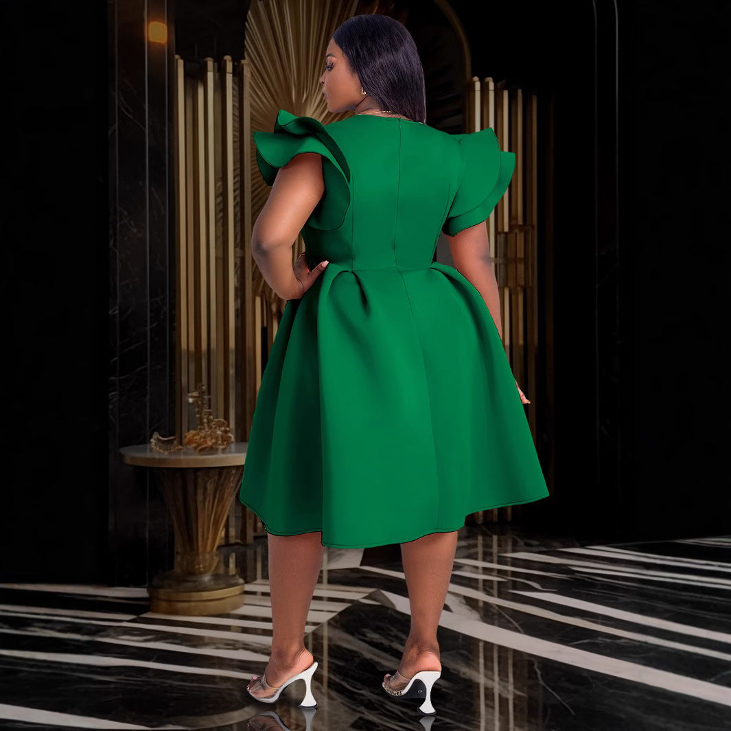 Large Swing High Waist Slimming A- Line Skirt