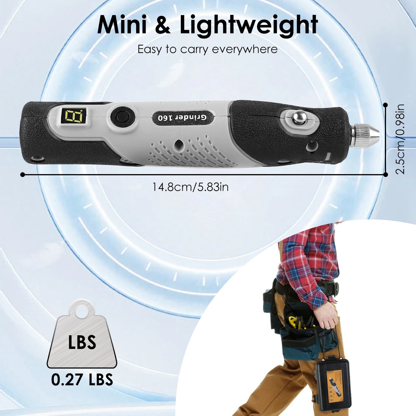 Set Of 116Pcs 4V Cordless Rotary Tool Kit Power Rotary Tools With 5 Speeds 2000mAh Rechargeable Battery For Sanding Polishing Drilling Engraving Cutting Grinding