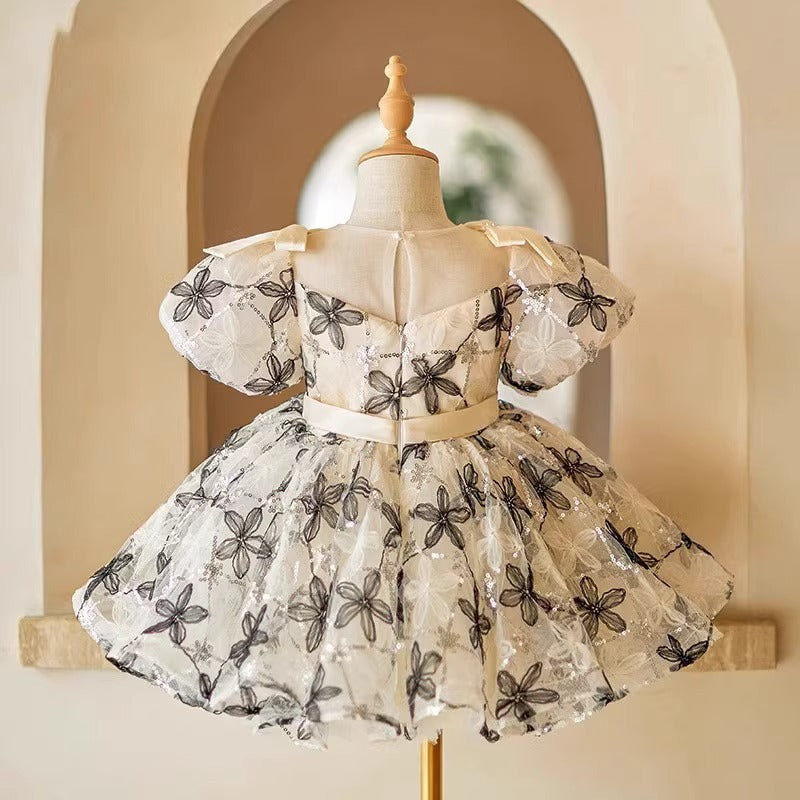 Girls' Creative Simple Printing Dress