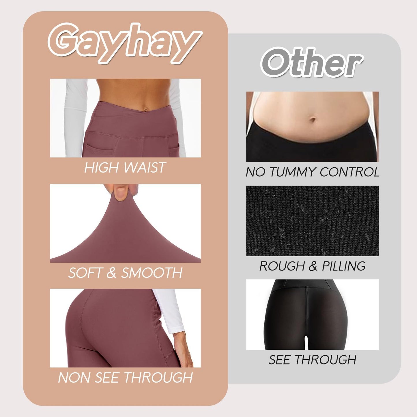 Flared Pants - Cropped Crossover Waist Pockets In Solid Dark Gray