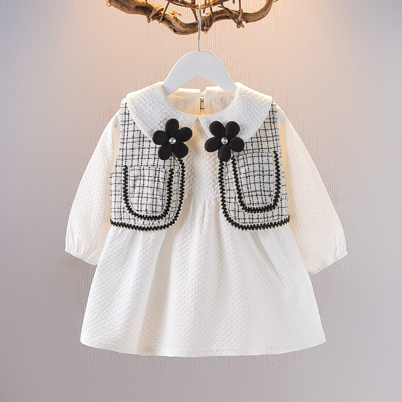 Girls Dress Western Style Two-piece Suit