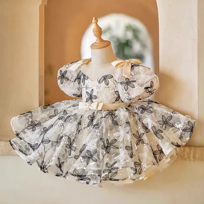 Girls' Creative Simple Printing Dress