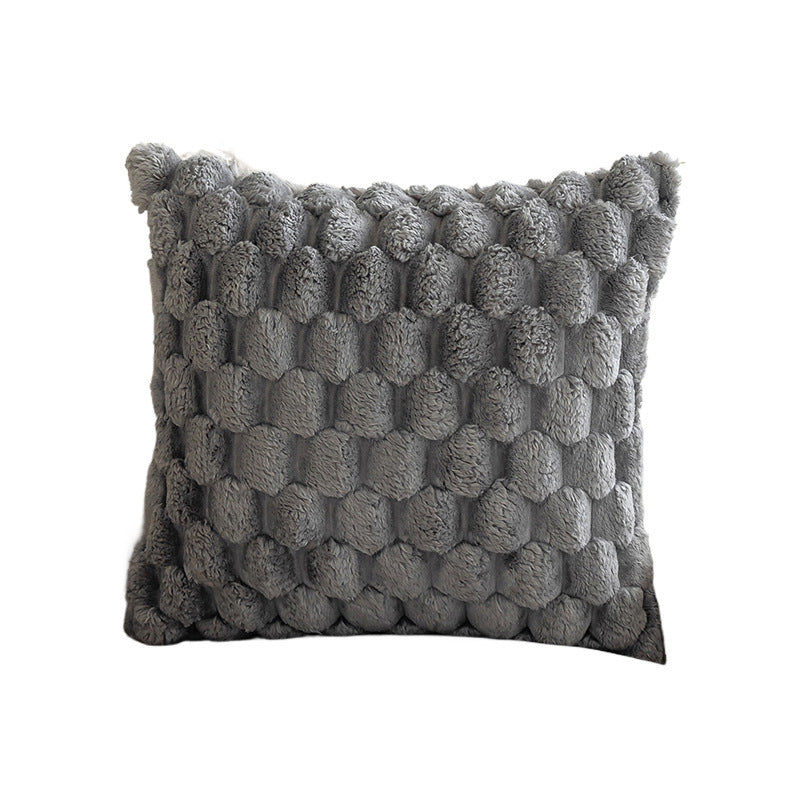 Plush Pillowcase Solid Color Back Of Turtle Velvet Sofa Pillow Cases