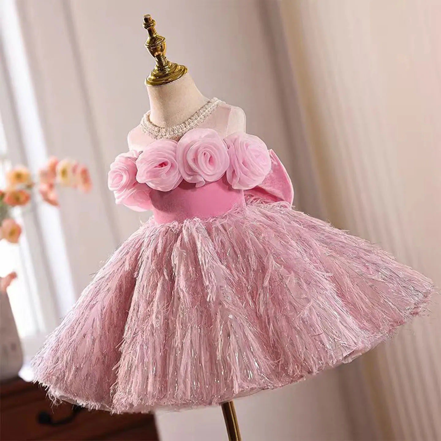 Pink Children's Birthday Party Pettiskirt Host