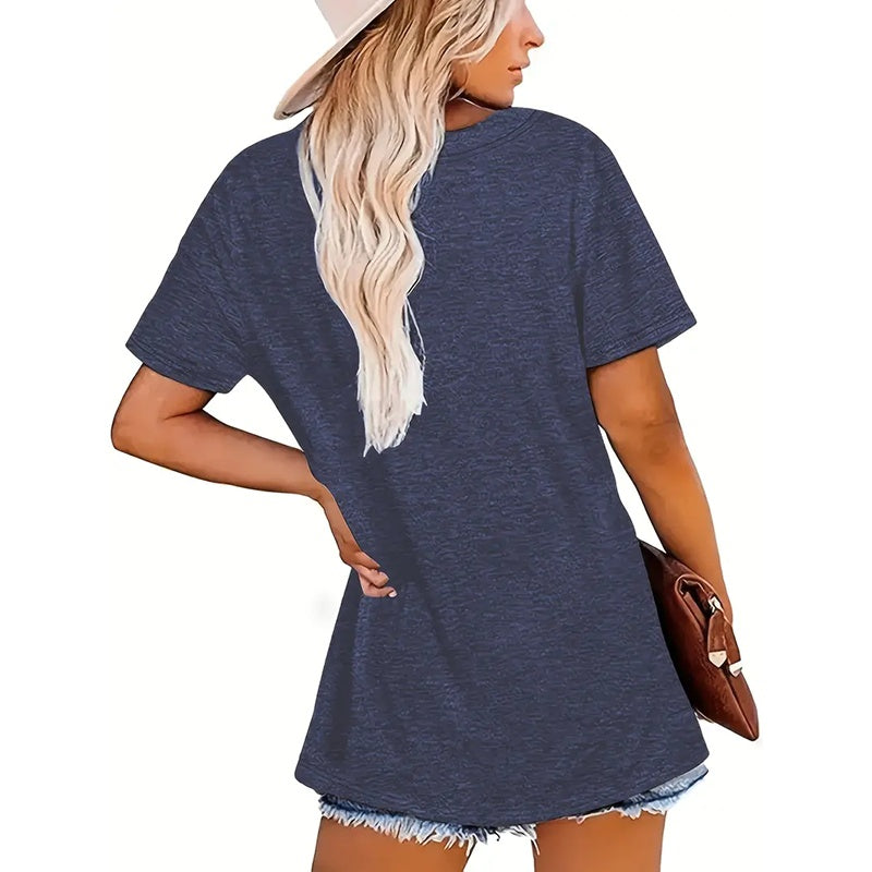 Women Cute Heart Graphic Shirt Summer Butterfly T-Shirt Short Sleeve Top Tees