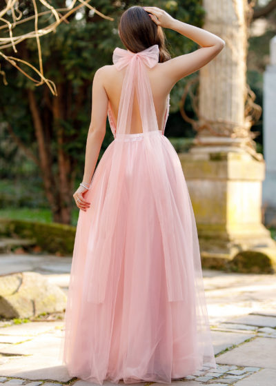 Dunhuang V-neck Sleeveless Dress Slim Fit