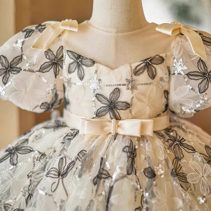 Girls' Creative Simple Printing Dress